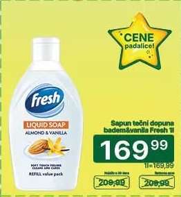Sapun tečni dopuna badem&vanila Fresh 1l