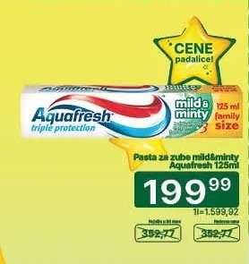 Pasta za zube mild&minty Aquafresh 125ml