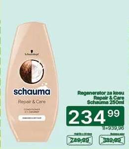 Regenerator za kosu Repair & Care Schauma 250ml