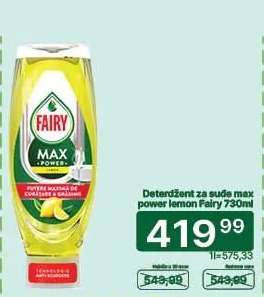 Deterdžent za sude max power lemon Fairy 730ml