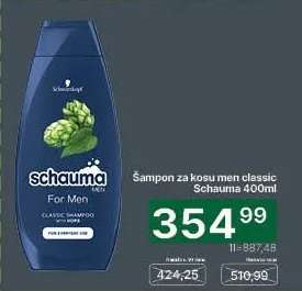 Šampon za kosu men classic Schauma 400ml