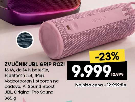 ZVUČNIK JBL GRIP ROZI