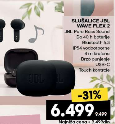 SLUŠALICE JBL WAVE FLEX 2