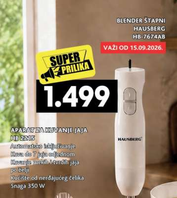 BLENDER ŠTAPNI HAUSBERG HB-7674AB