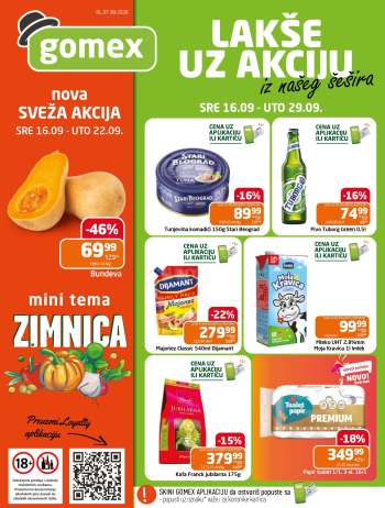 Gomex katalog - 16.09.2026 - 29.09.2026.