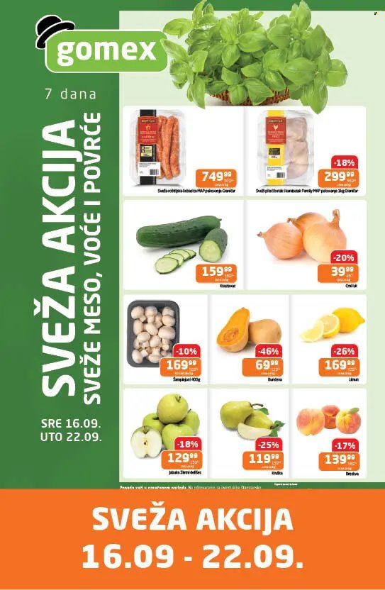 Gomex katalog - 16.09.2026 - 22.09.2026. Stranica 1