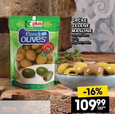 GRČKE ZELENE MASLINE