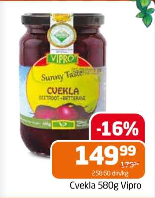 Cvekla 580g Vipro