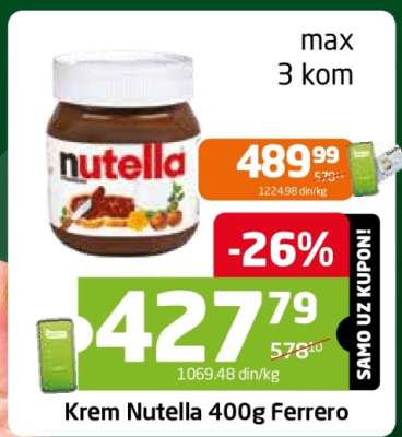 Krem Nutella 400g Ferrero