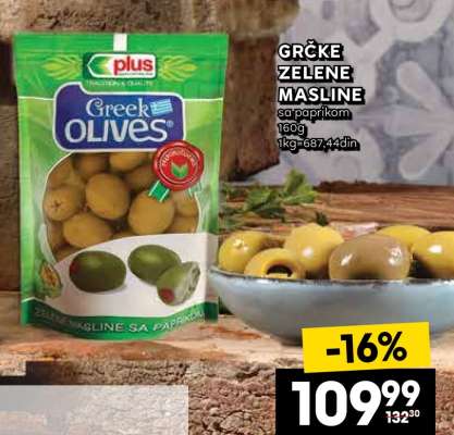 GRČKE ZELENE MASLINE