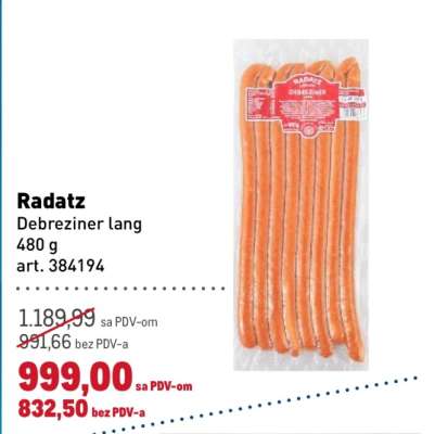 Radatz Debreziner lang