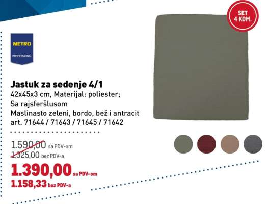 Jastuk za sedenje 4/1