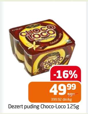 Dezert puding Choco-Loco 125g