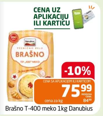 Brašno T-400 meko 1kg Danubius