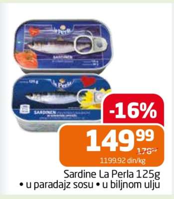 Sardine La Perla 125g