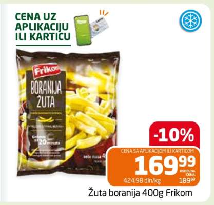Žuta boranija 400g Frikom