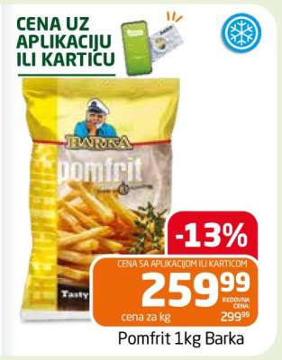 Pomfrit 1kg Barka