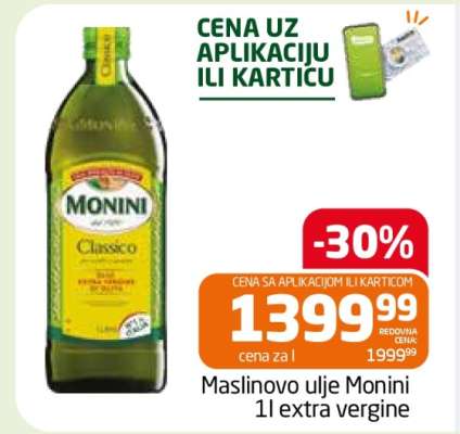 Maslinovo ulje Monini 1l extra vergine