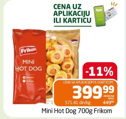 MINI HOT DOG 700G FRIKOM