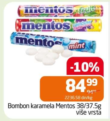 Bombon karamela Mentos 38/37.5g