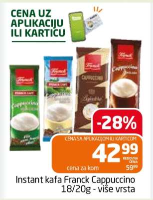 Instant kafa Franck Cappuccino