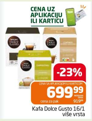 Kafa Dolce Gusto 16/1