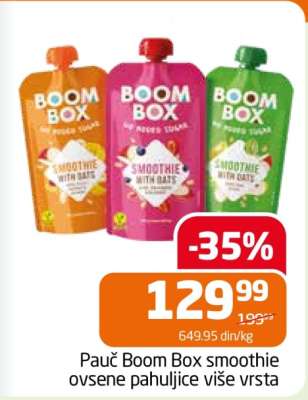 Pauč Boom Box smoothie ovsene pahuljice više vrsta