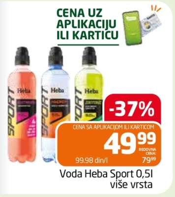 Voda Heba Sport 0,5l