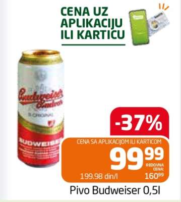 Pivo Budweiser 0.5l