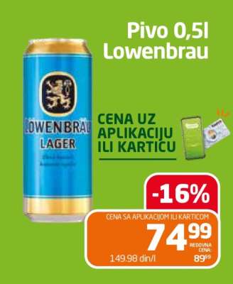 Pivo 0,5l Lowenbrau