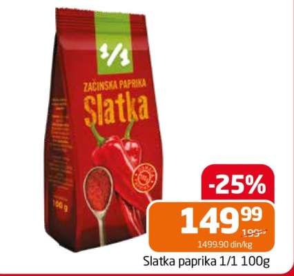 Slatka paprika 1/1 100g