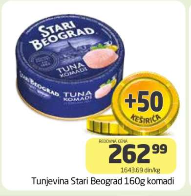 Tunjevina Stari Beograd 160g komadi