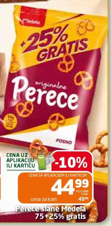 Perece slane Medela 75+25% gratis