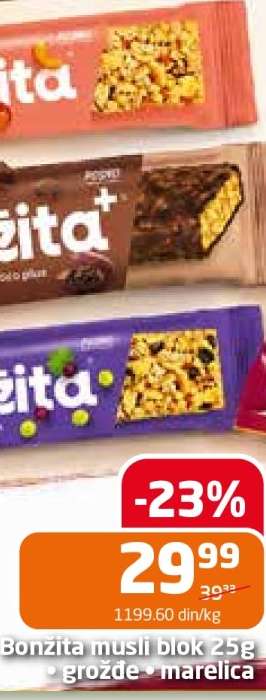 Bonžita musli blok 25g