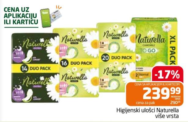 Higijenski ulošci Naturella