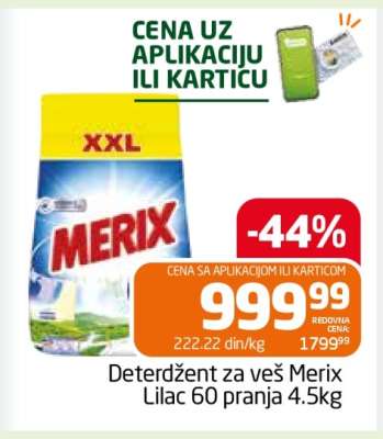 Deterdžent za veš Merix Lilac 60 pranja 4.5kg
