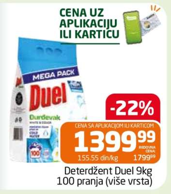Deterdžent Duel 9kg