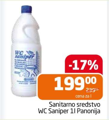 Sanitarno sredstvo WC Saniper 1l Panonija