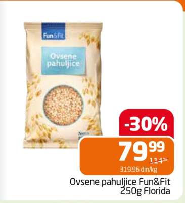 Ovsene pahuljice Fun&Fit 250g Florida
