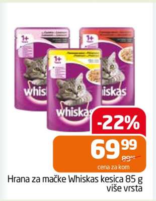 Hrana za mačke Whiskas kesica 85 g