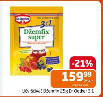 Učvrščivač Džemfix 25g Dr Oetker 3:1