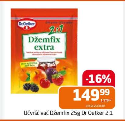 Učvršćivač Džemfix 25g Dr Oetker 2:1