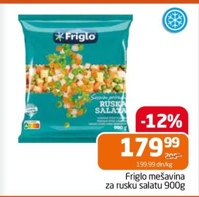 Friglo mešavina za rusku salatu 900g