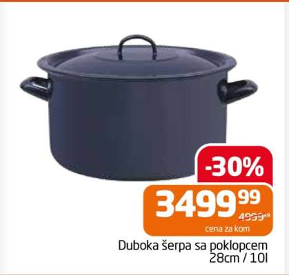 Duboka šerpa sa poklopcem