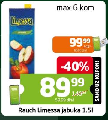 Rauch Limessa jabuka 1.5l