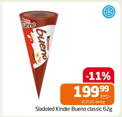 Sladoled Kinder Bueno classic 62g