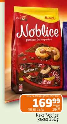 Keks Noblice kakao 350g