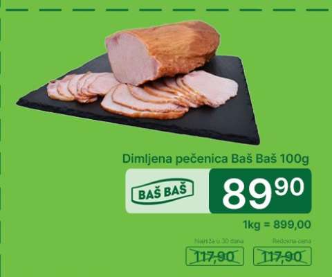 Dimljena pečenica Baš Baš 100g