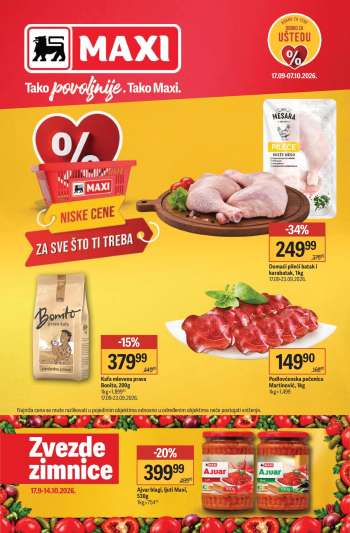 Maxi katalog - 17.09.2026 - 07.10.2026.