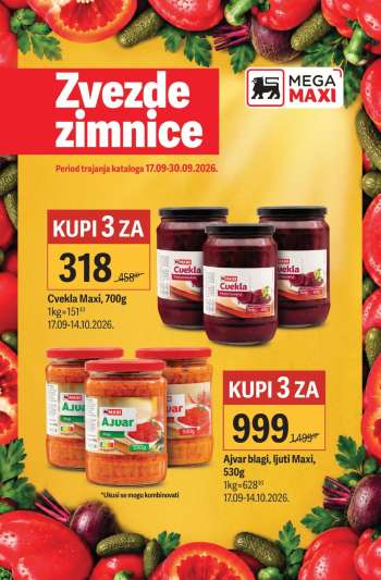 Mega Maxi katalog - 17.09.2026 - 30.09.2026.
